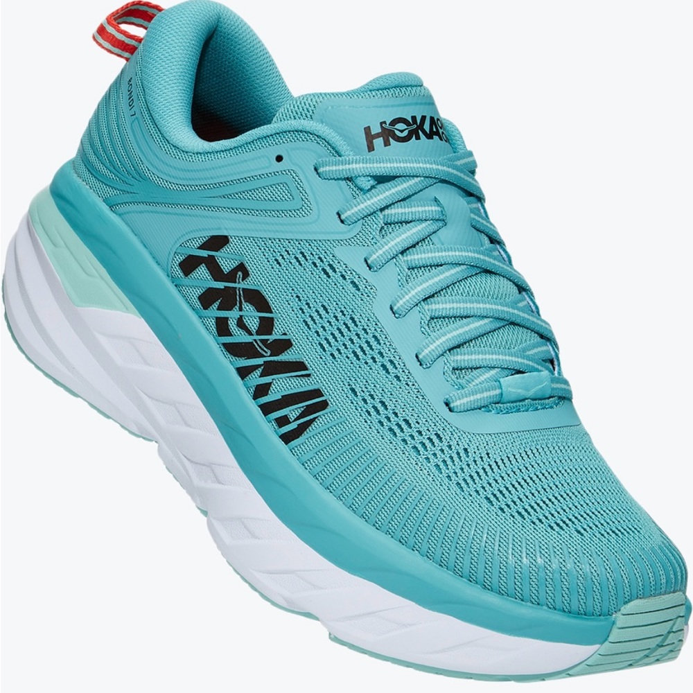 🩵🤍HOKA ONE ONE-Clifton 9Blue-women running shoes size 9 gently used-no box
